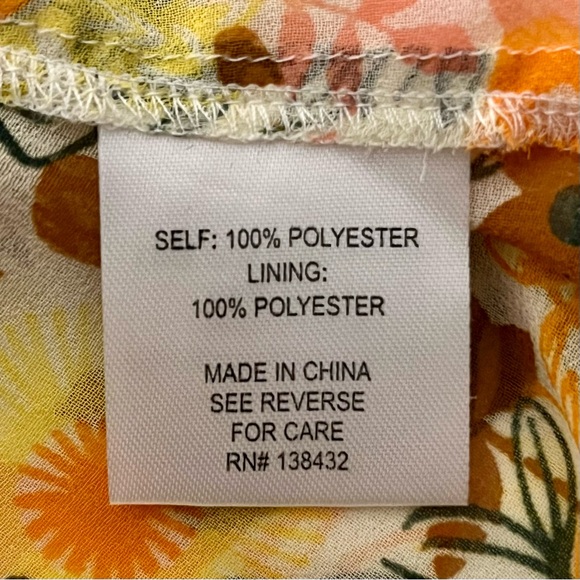 ModCloth S Buttercup Retro Floral Print Chiffon Pleated Shift Dress EUC 60s Mod - Picture 11 of 12